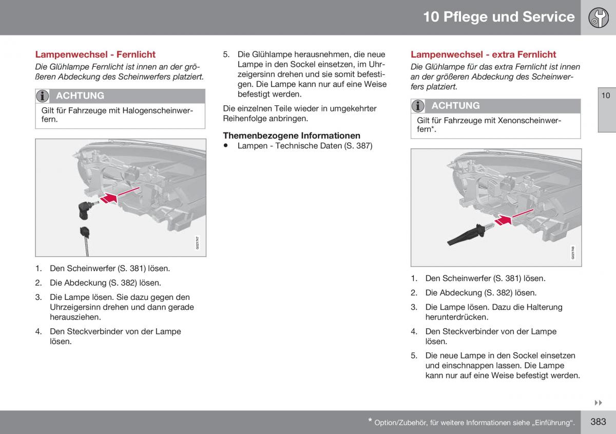 Volvo XC70 Cross Country II 2 Handbuch / page 385