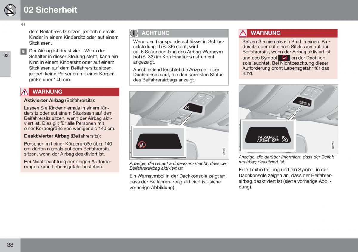 Volvo XC70 Cross Country II 2 Handbuch / page 40