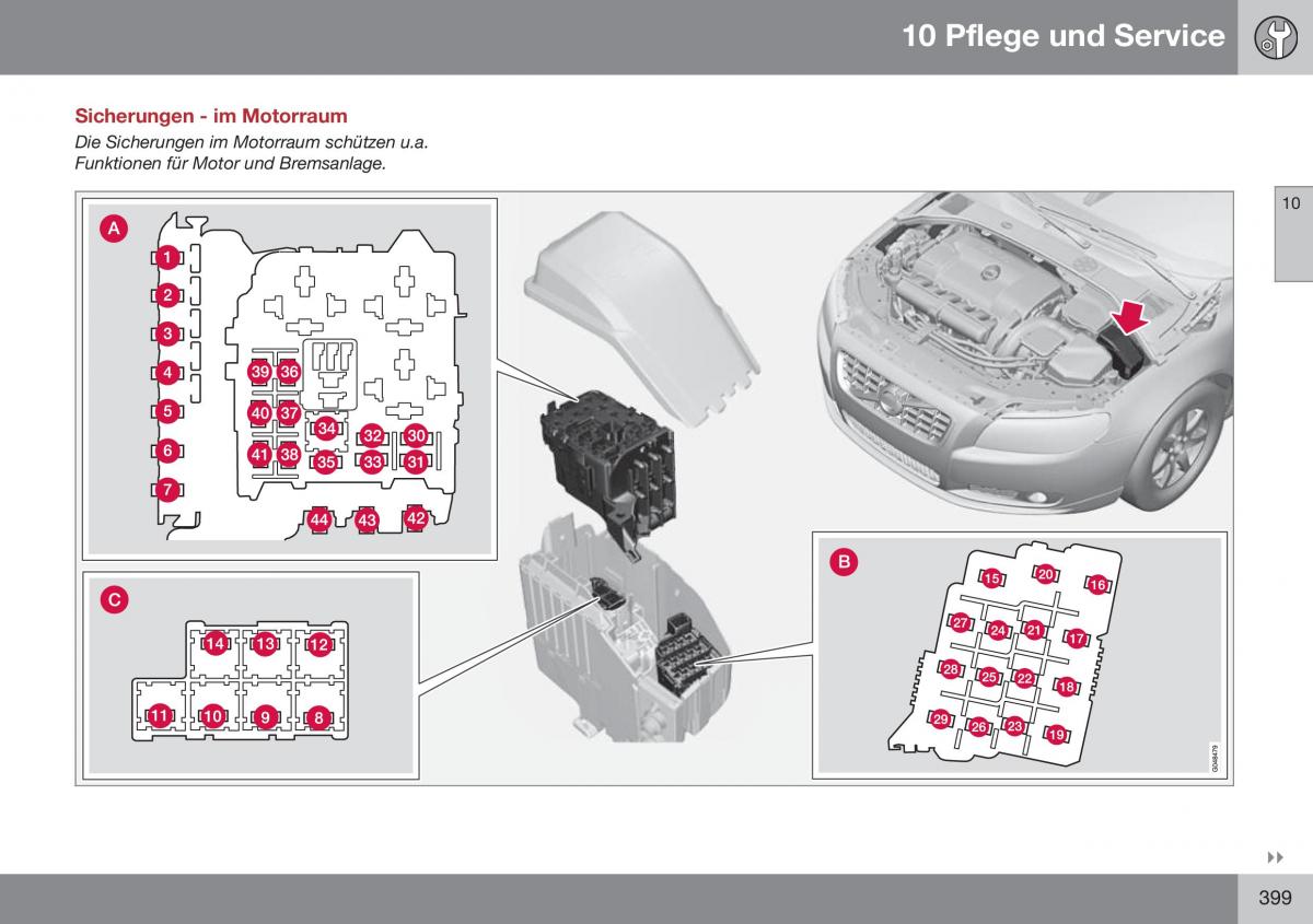 Volvo XC70 Cross Country II 2 Handbuch / page 401