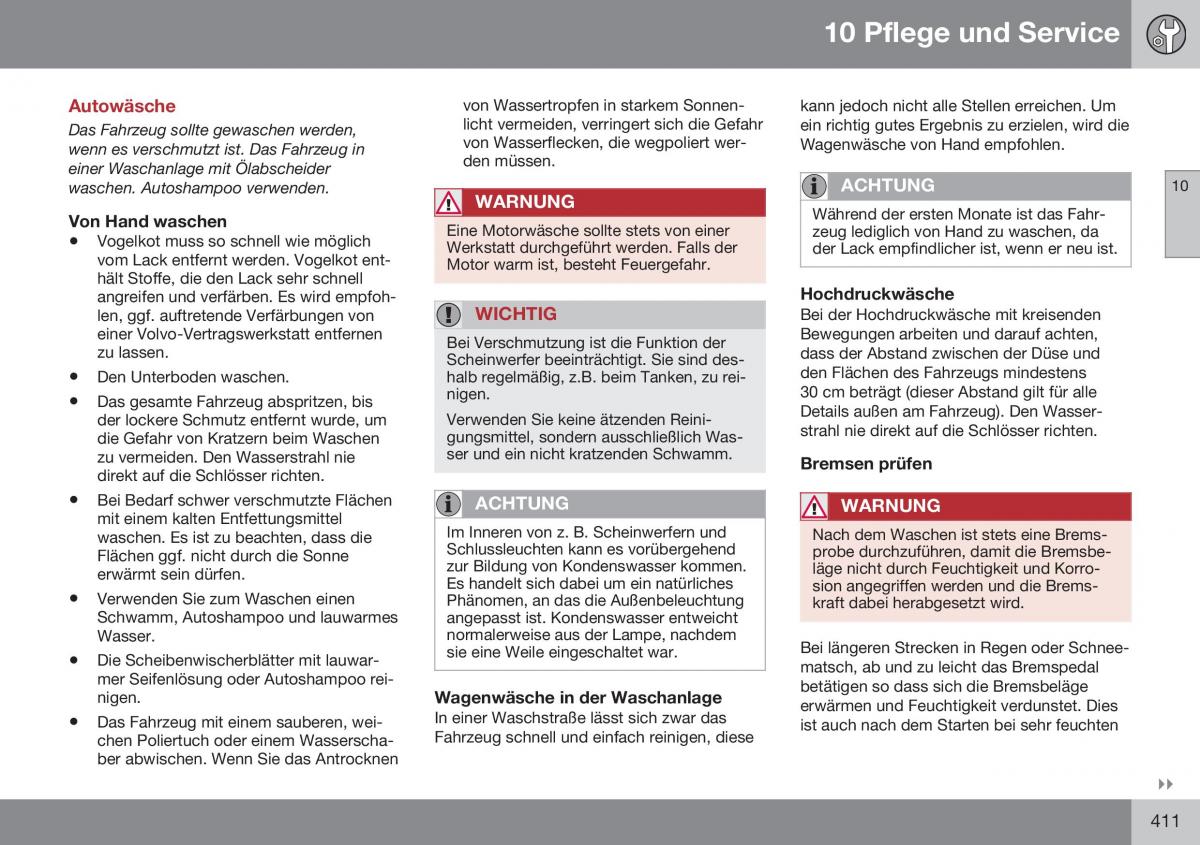 Volvo XC70 Cross Country II 2 Handbuch / page 413