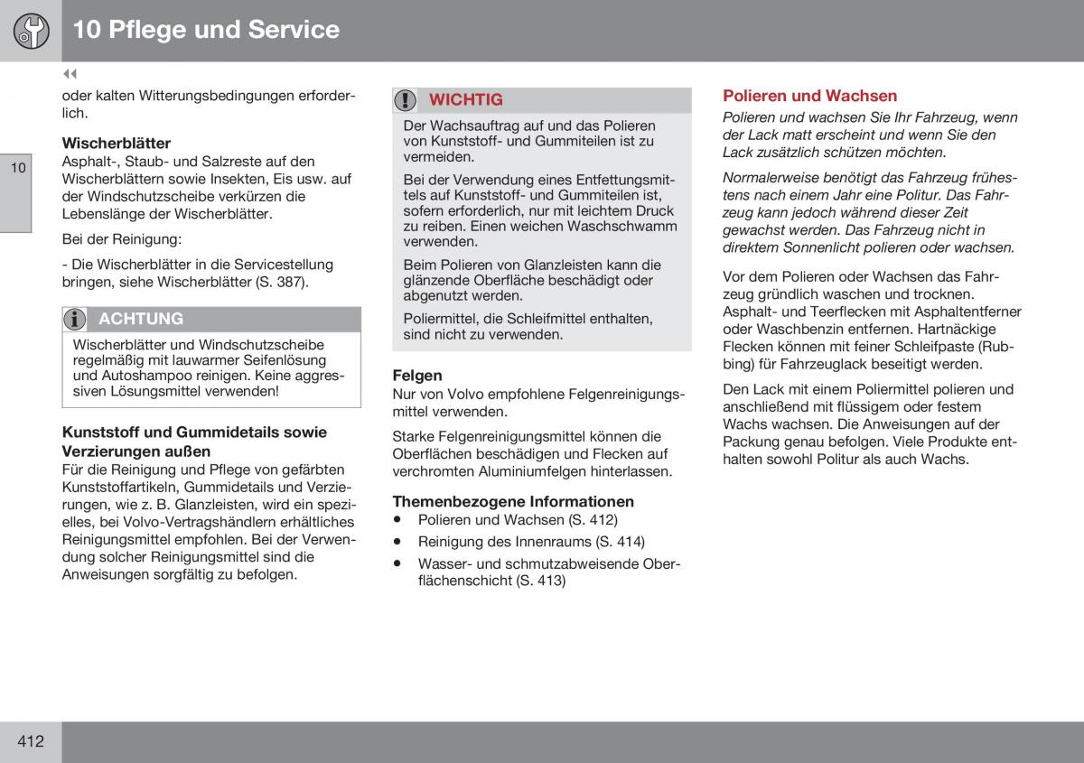 Volvo XC70 Cross Country II 2 Handbuch / page 414