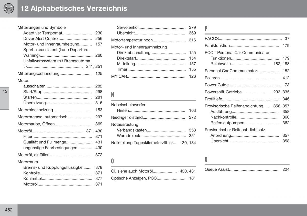 Volvo XC70 Cross Country II 2 Handbuch / page 454