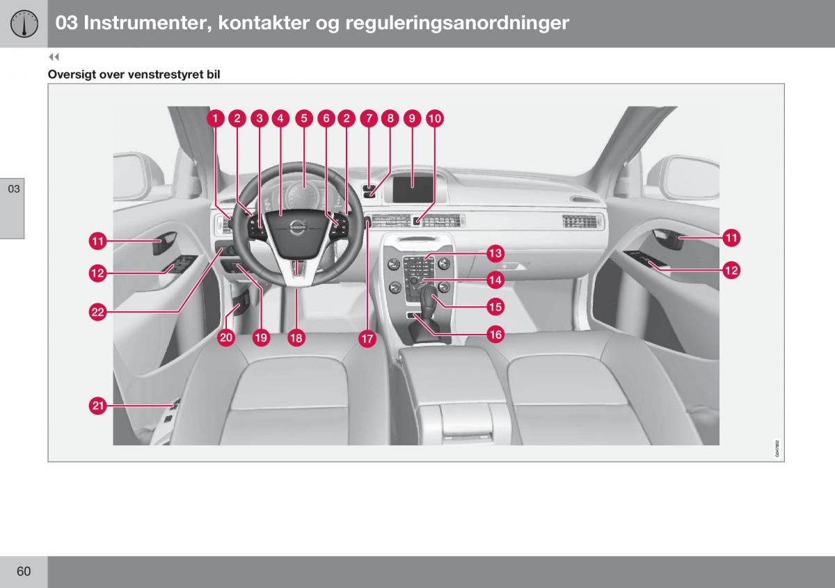 Volvo XC70 Cross Country II 2 Bilens instruktionsbog / page 62