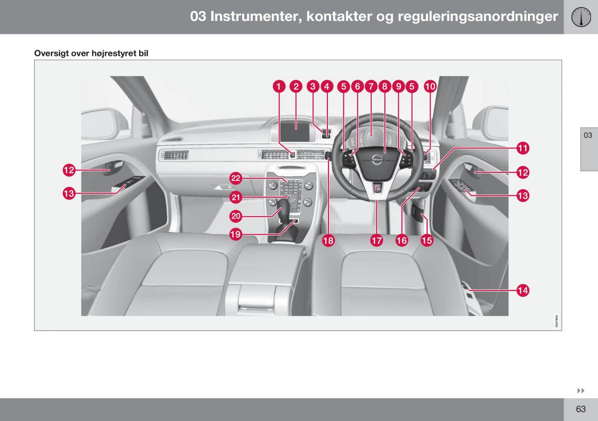 Volvo XC70 Cross Country II 2 Bilens instruktionsbog / page 65