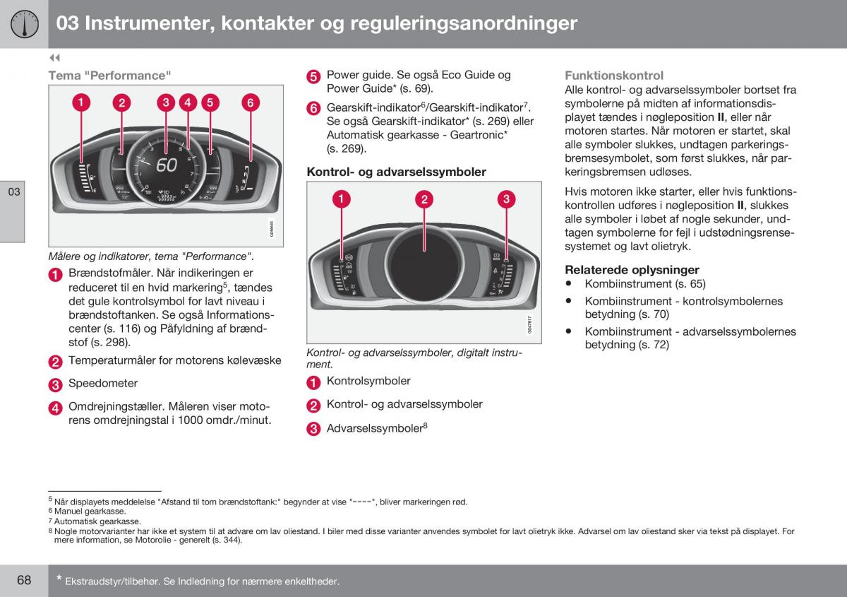 Volvo XC70 Cross Country II 2 Bilens instruktionsbog / page 70