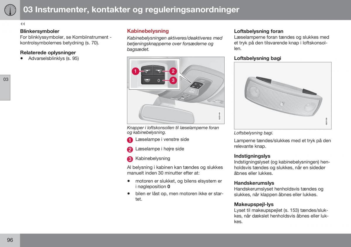 Volvo XC70 Cross Country II 2 Bilens instruktionsbog / page 98