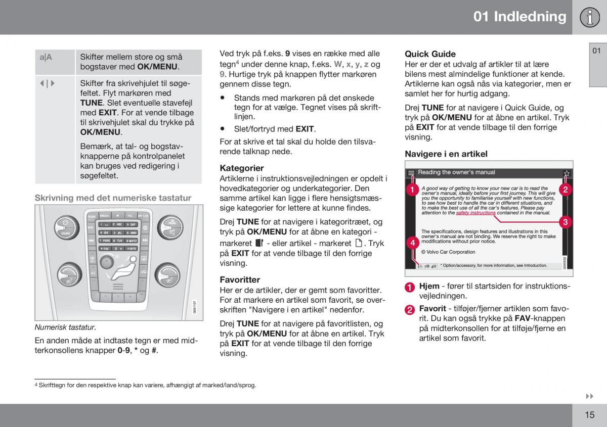 Volvo XC70 Cross Country II 2 Bilens instruktionsbog / page 17