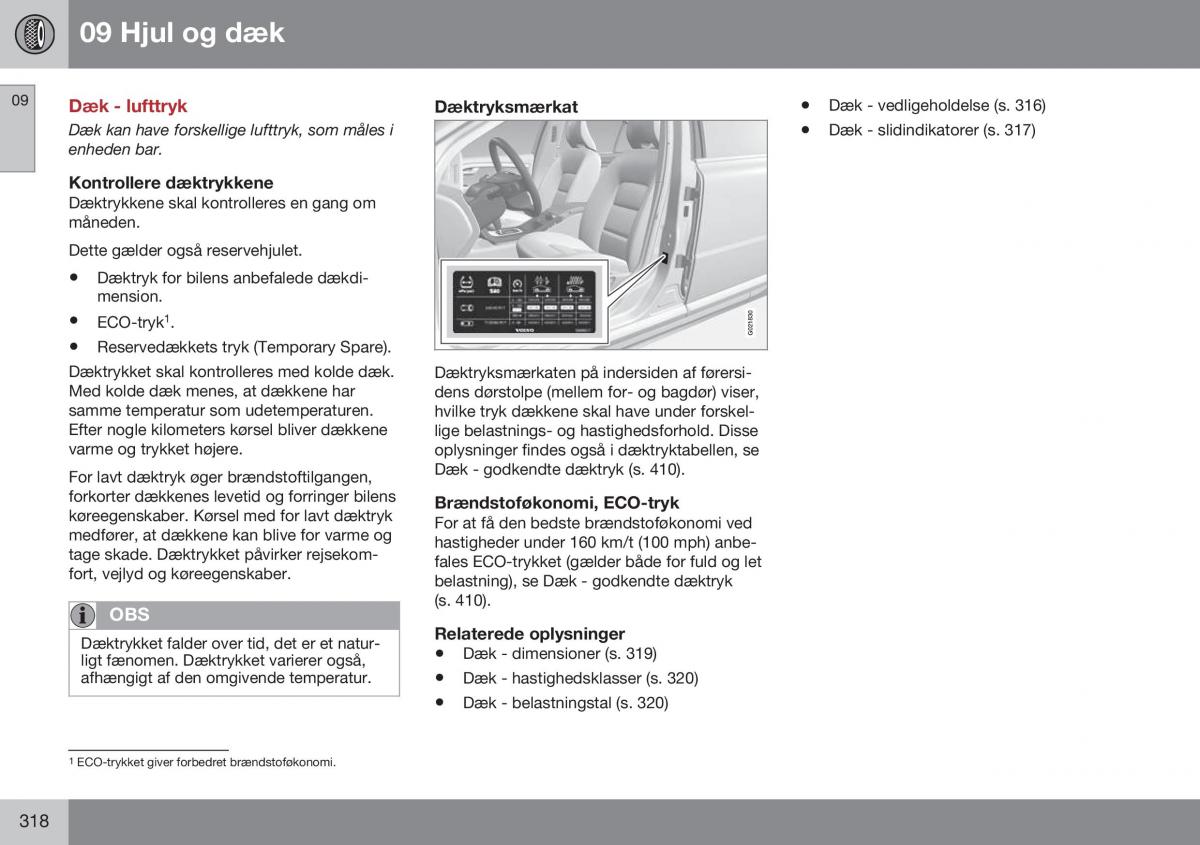 Volvo XC70 Cross Country II 2 Bilens instruktionsbog / page 320