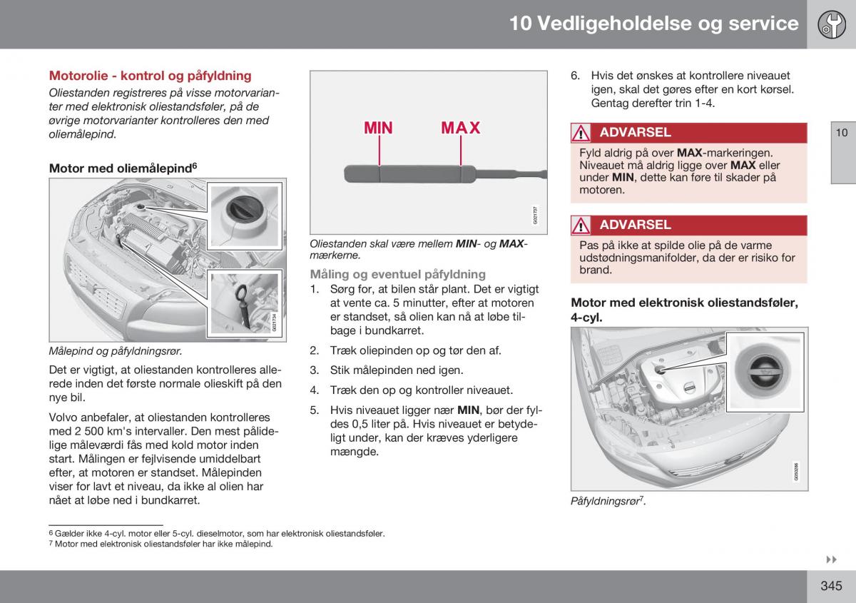 Volvo XC70 Cross Country II 2 Bilens instruktionsbog / page 347