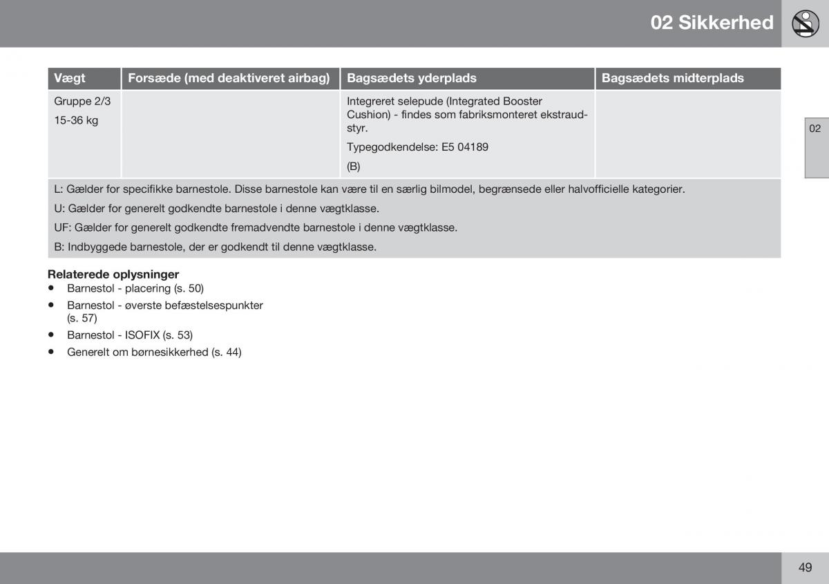 Volvo XC70 Cross Country II 2 Bilens instruktionsbog / page 51