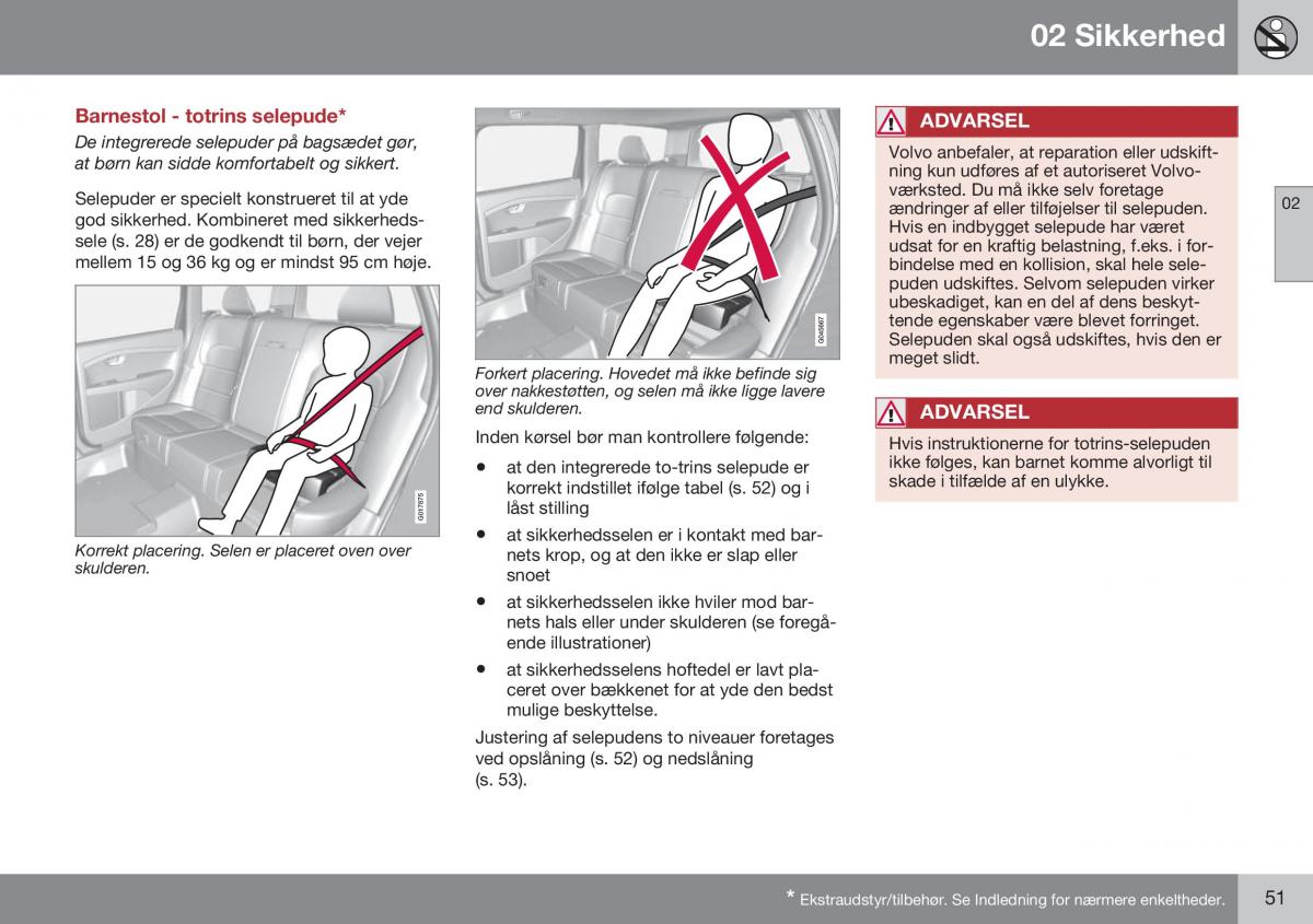 Volvo XC70 Cross Country II 2 Bilens instruktionsbog / page 53