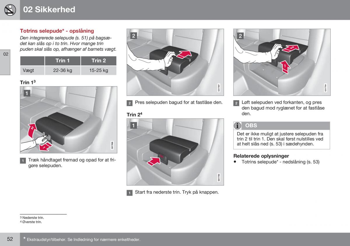 Volvo XC70 Cross Country II 2 Bilens instruktionsbog / page 54