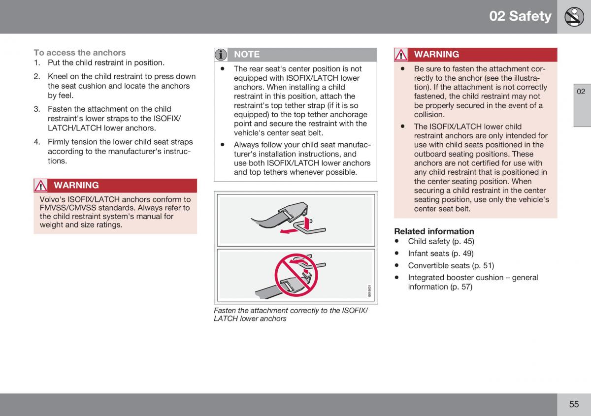 Volvo XC70 Cross Country II 2 owners manual / page 57