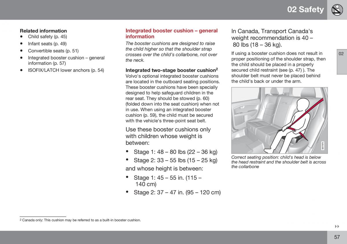 Volvo XC70 Cross Country II 2 owners manual / page 59