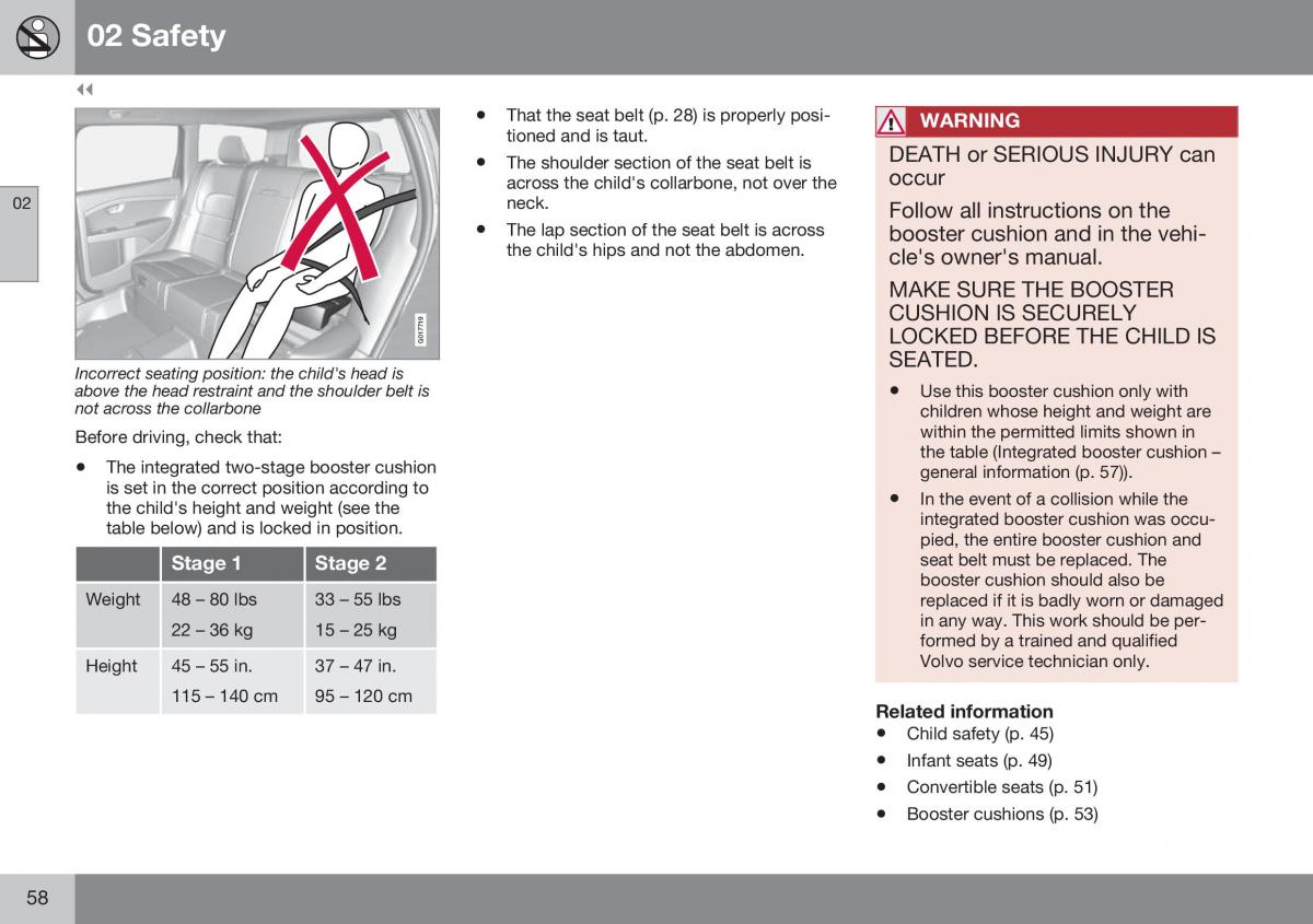 Volvo XC70 Cross Country II 2 owners manual / page 60