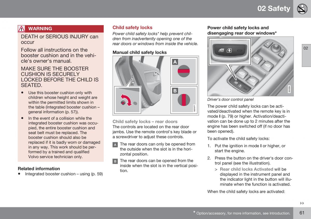 Volvo XC70 Cross Country II 2 owners manual / page 63