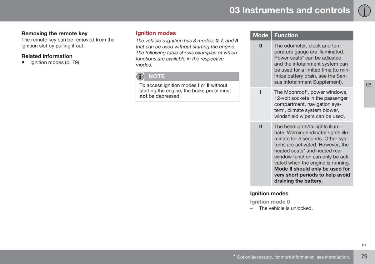 Volvo XC70 Cross Country II 2 owners manual / page 81