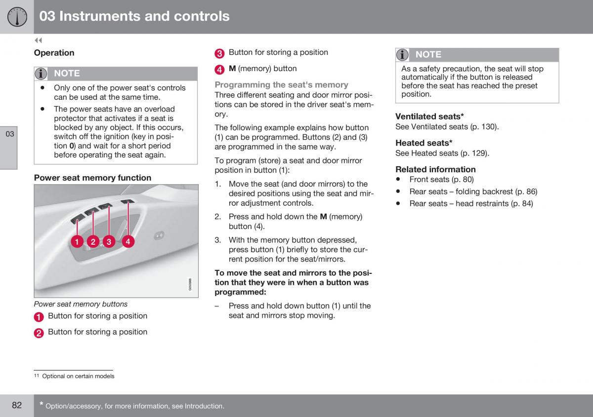 Volvo XC70 Cross Country II 2 owners manual / page 84