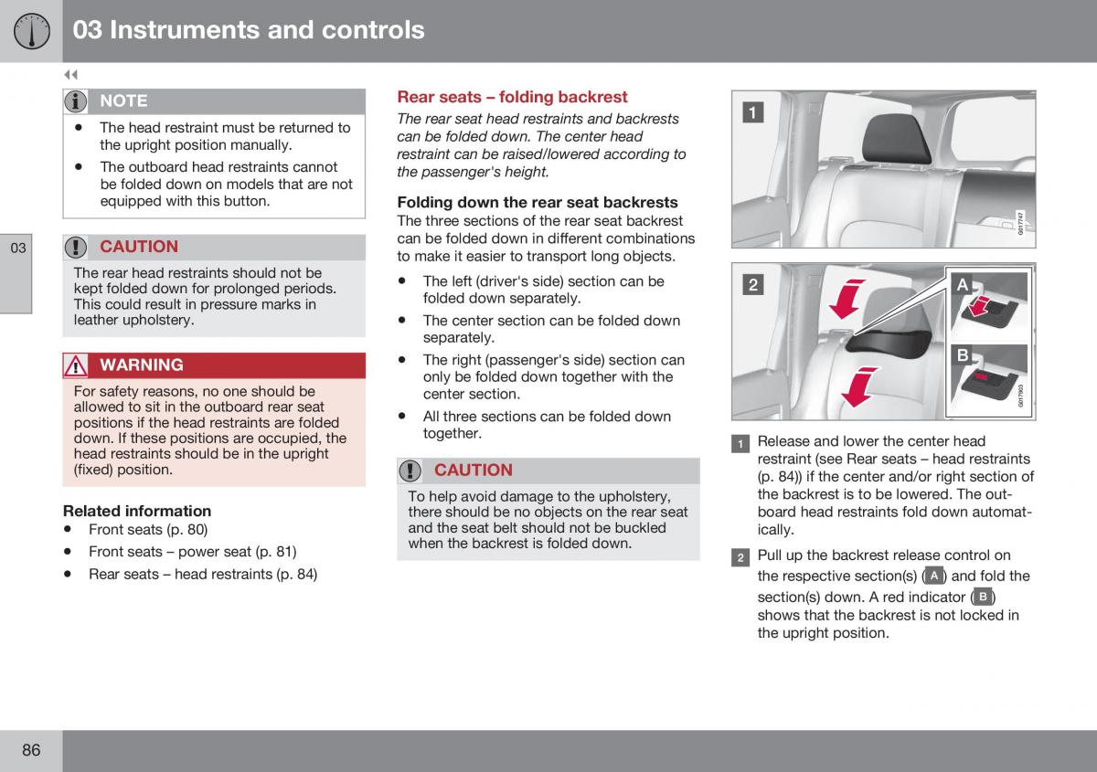 Volvo XC70 Cross Country II 2 owners manual / page 88