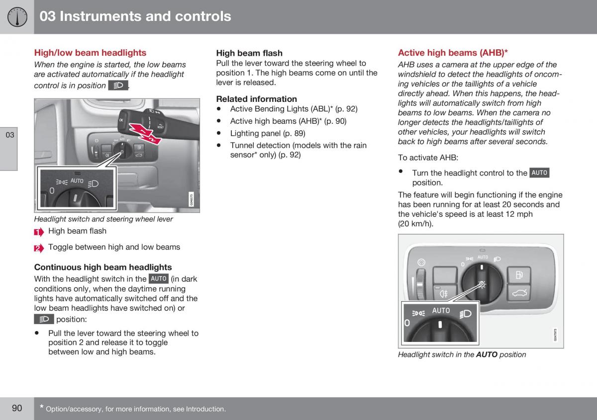 Volvo XC70 Cross Country II 2 owners manual / page 92