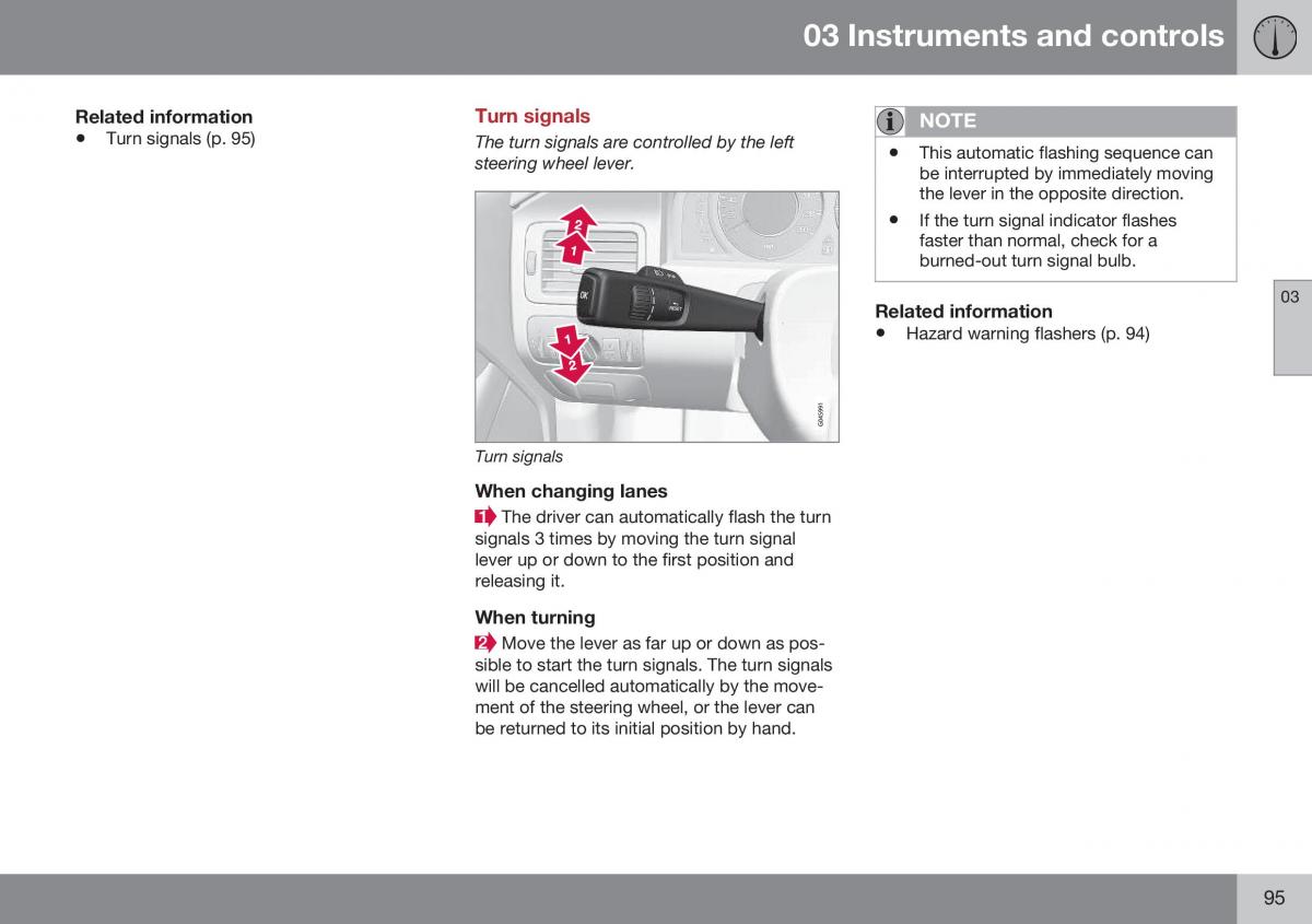 Volvo XC70 Cross Country II 2 owners manual / page 97