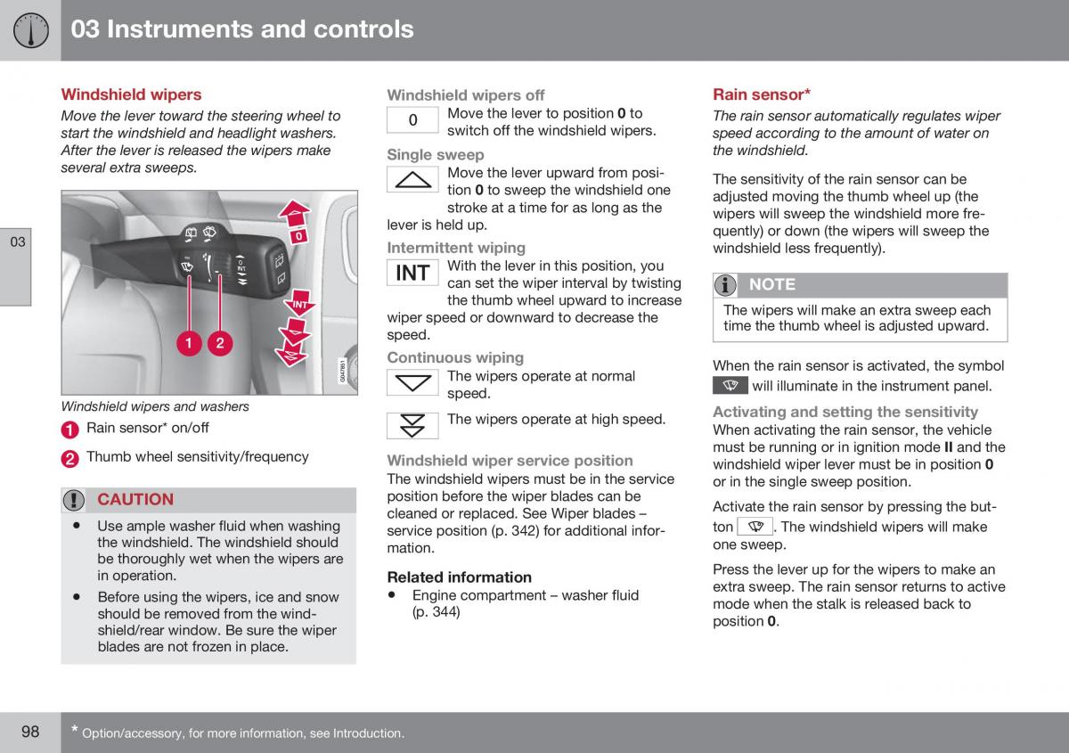 Volvo XC70 Cross Country II 2 owners manual / page 100