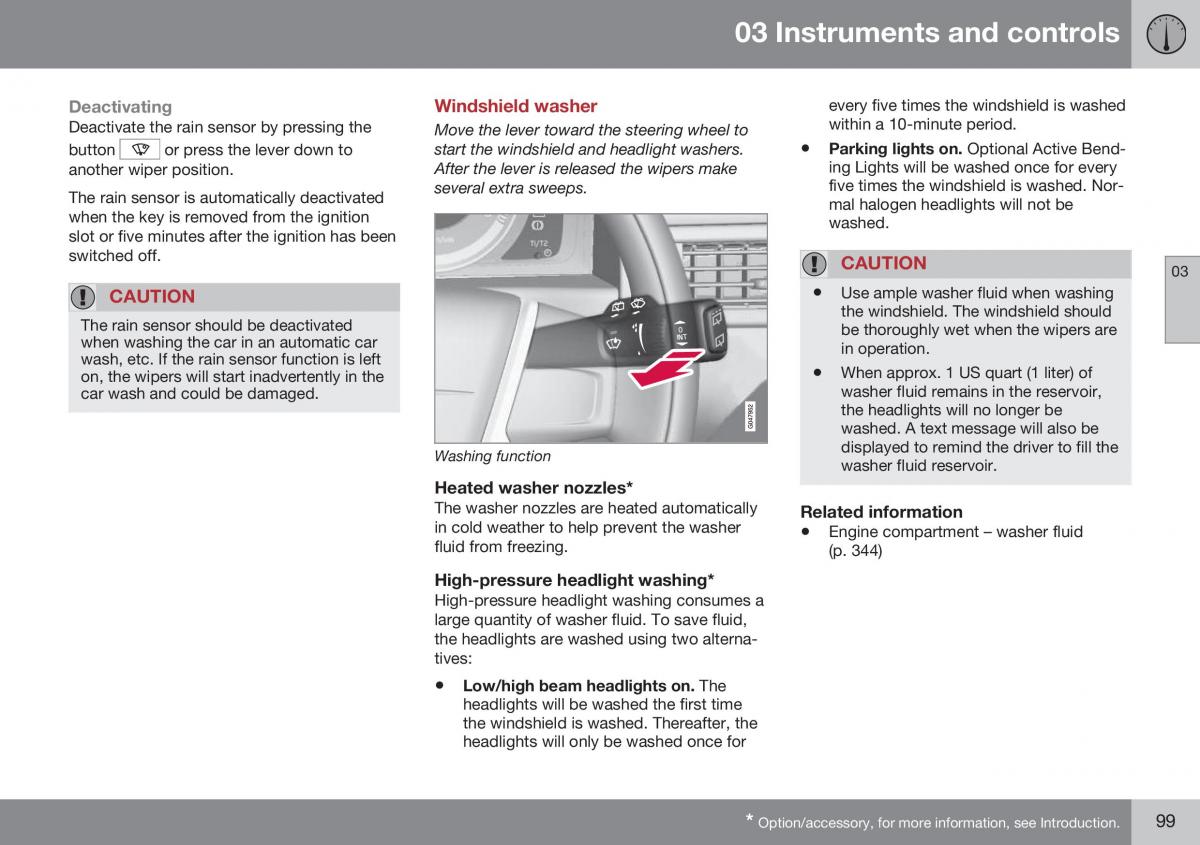 Volvo XC70 Cross Country II 2 owners manual / page 101