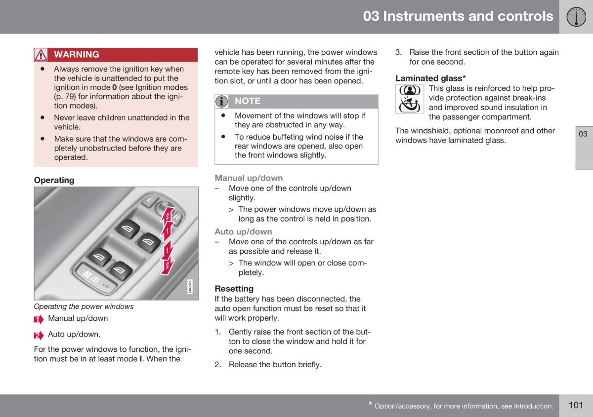 Volvo XC70 Cross Country II 2 owners manual / page 103