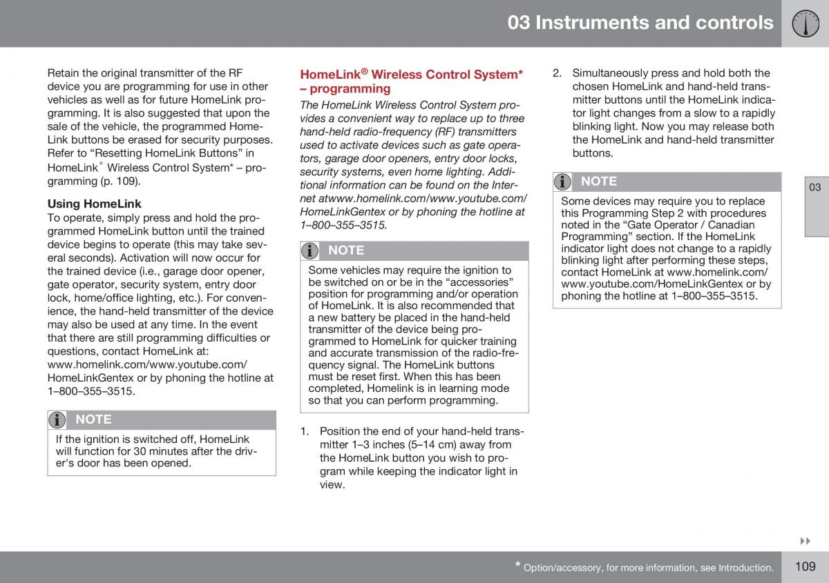 Volvo XC70 Cross Country II 2 owners manual / page 111