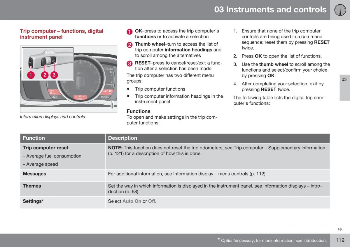 Volvo XC70 Cross Country II 2 owners manual / page 121