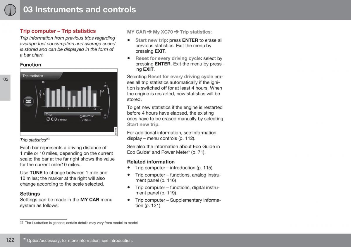 Volvo XC70 Cross Country II 2 owners manual / page 124