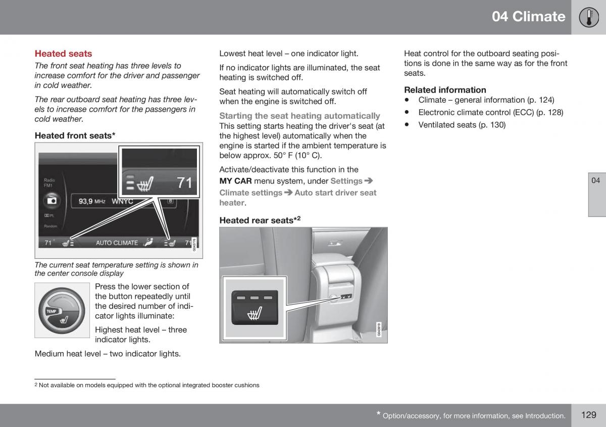 Volvo XC70 Cross Country II 2 owners manual / page 131