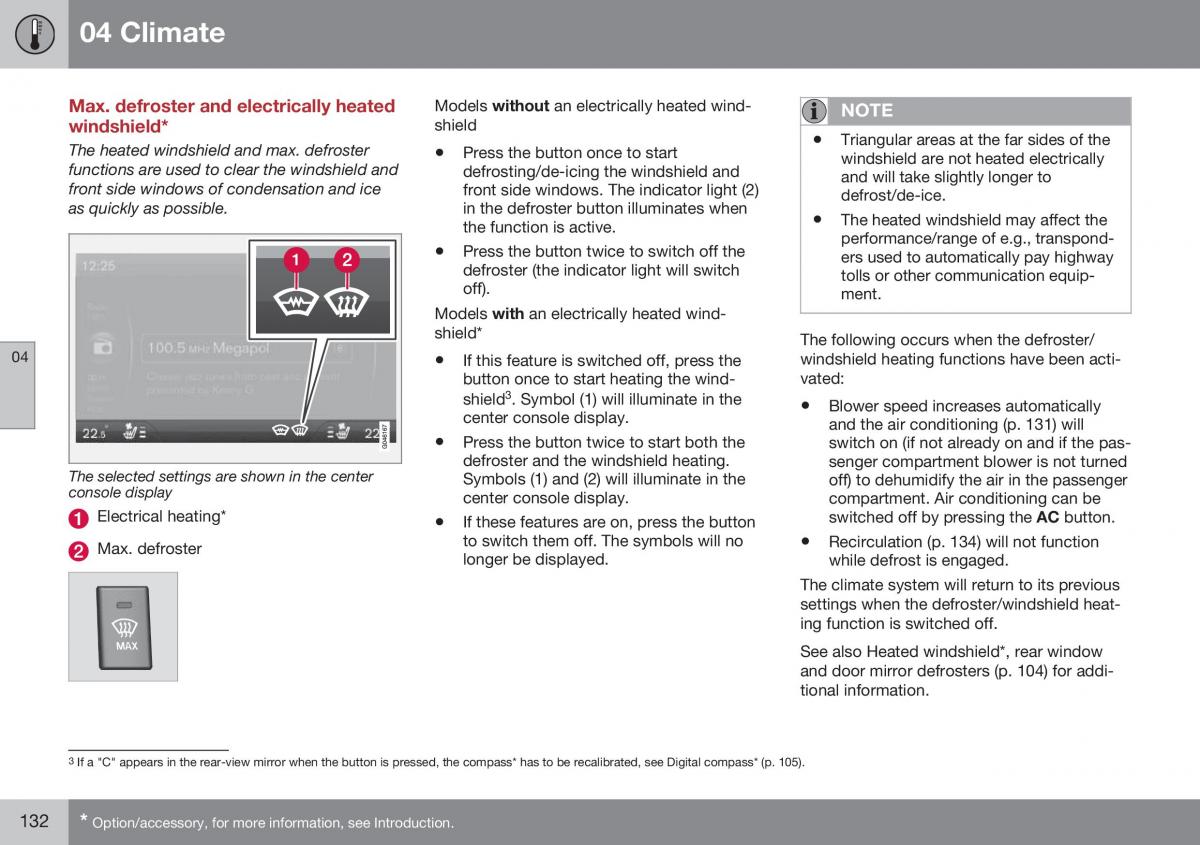 Volvo XC70 Cross Country II 2 owners manual / page 134