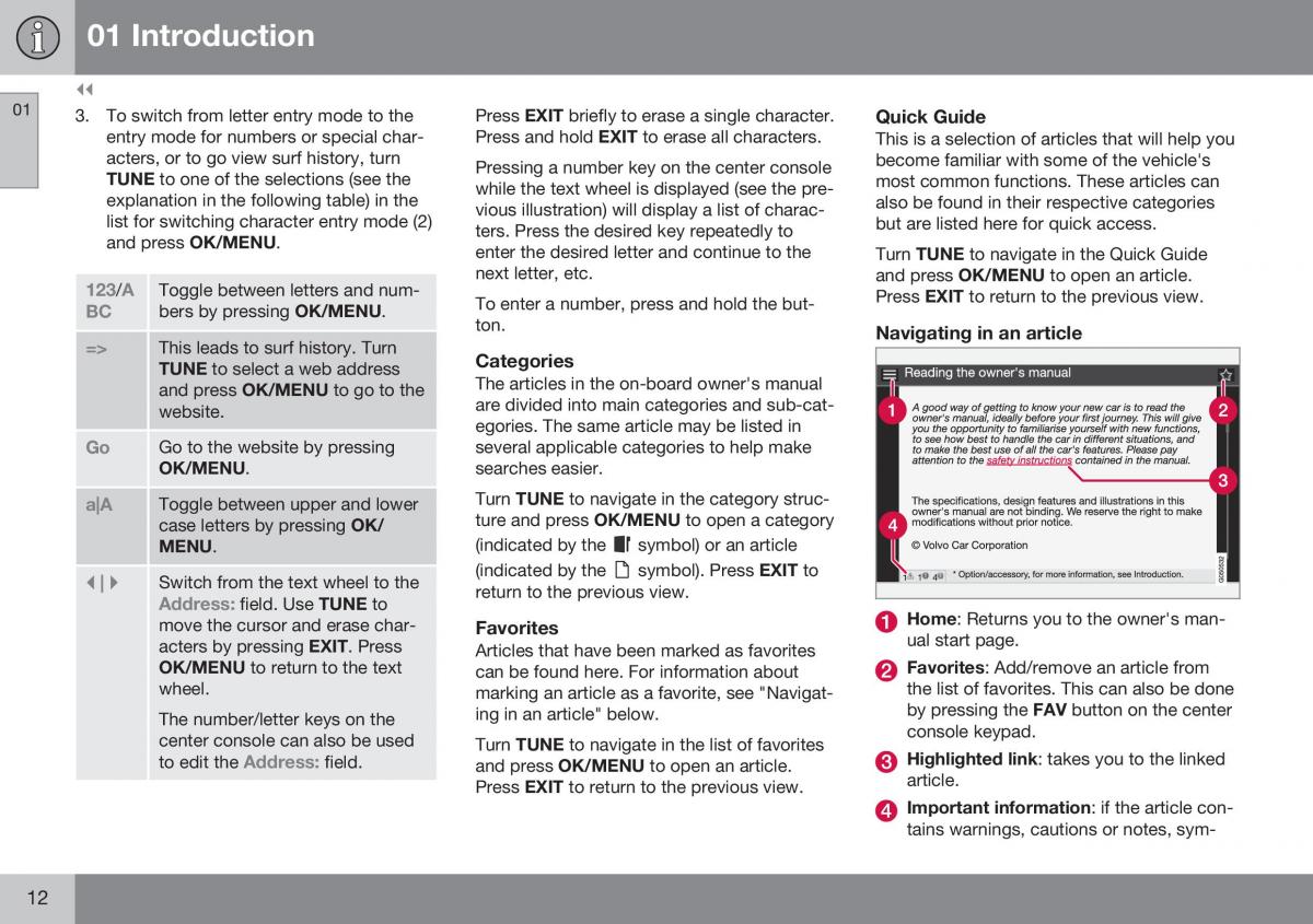 Volvo XC70 Cross Country II 2 owners manual / page 14