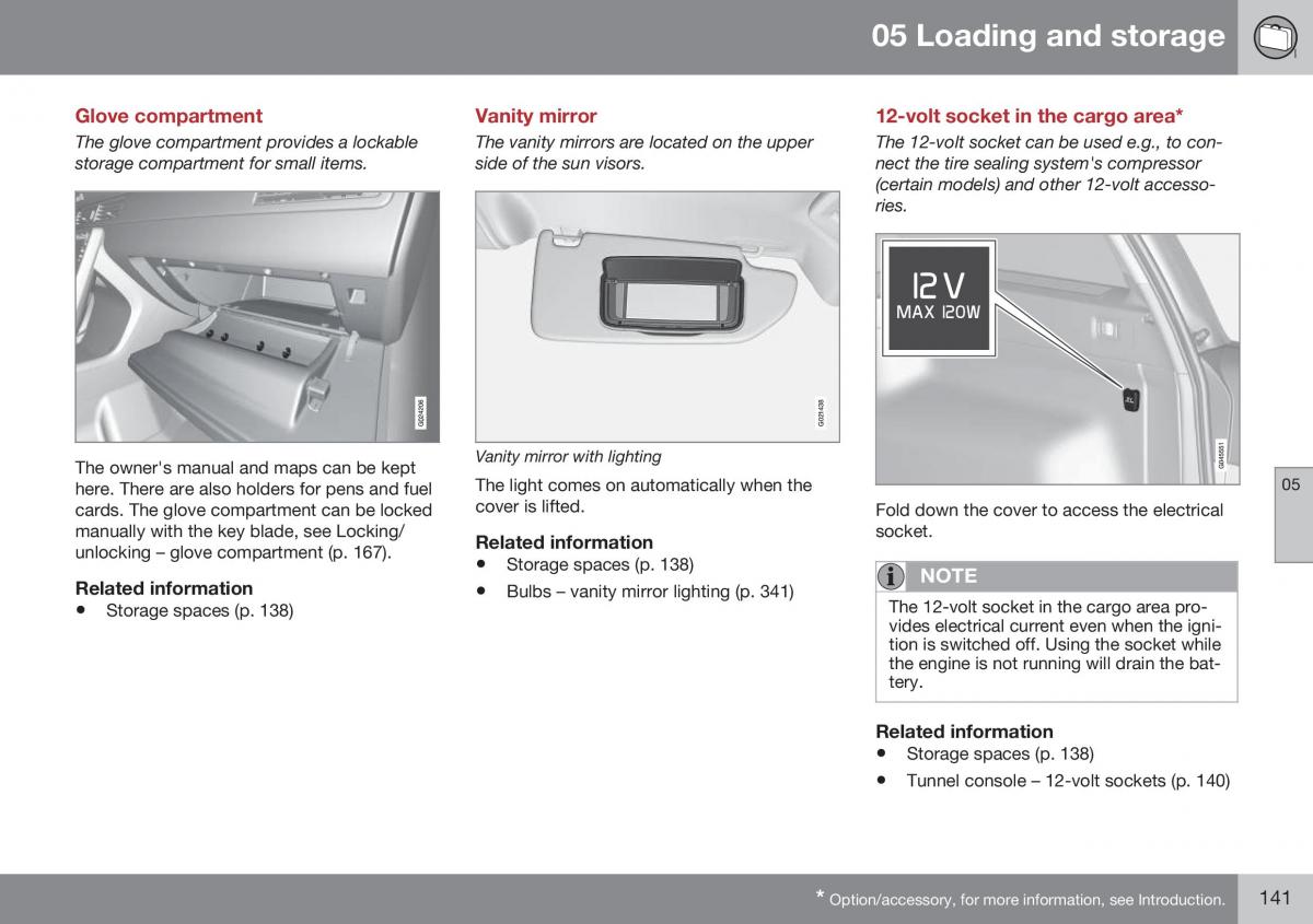 Volvo XC70 Cross Country II 2 owners manual / page 143