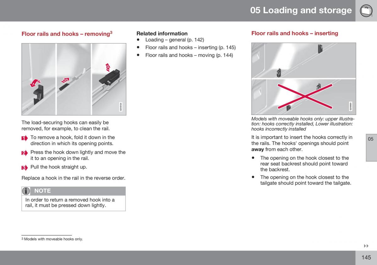 Volvo XC70 Cross Country II 2 owners manual / page 147