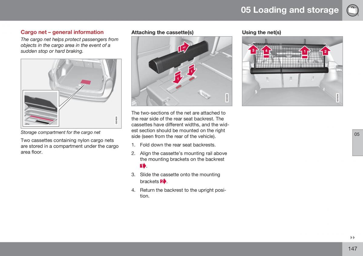 Volvo XC70 Cross Country II 2 owners manual / page 149