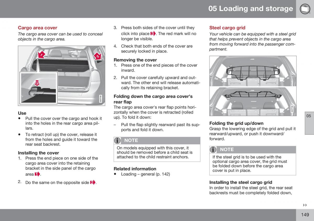 Volvo XC70 Cross Country II 2 owners manual / page 151