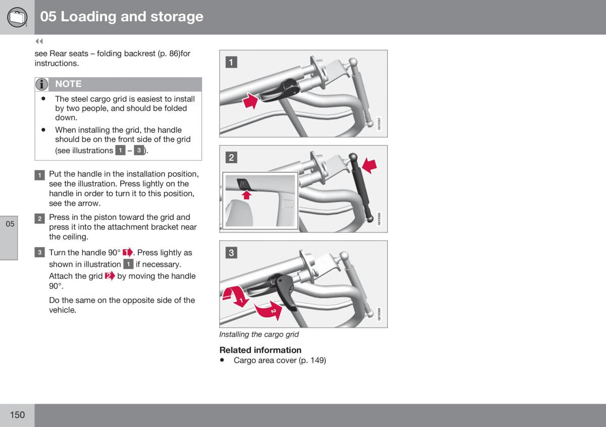 Volvo XC70 Cross Country II 2 owners manual / page 152