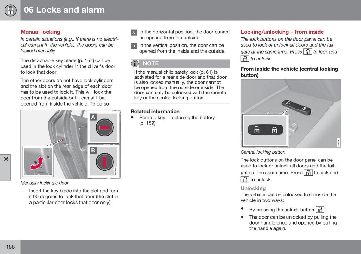 Volvo XC70 Cross Country II 2 owners manual / page 168