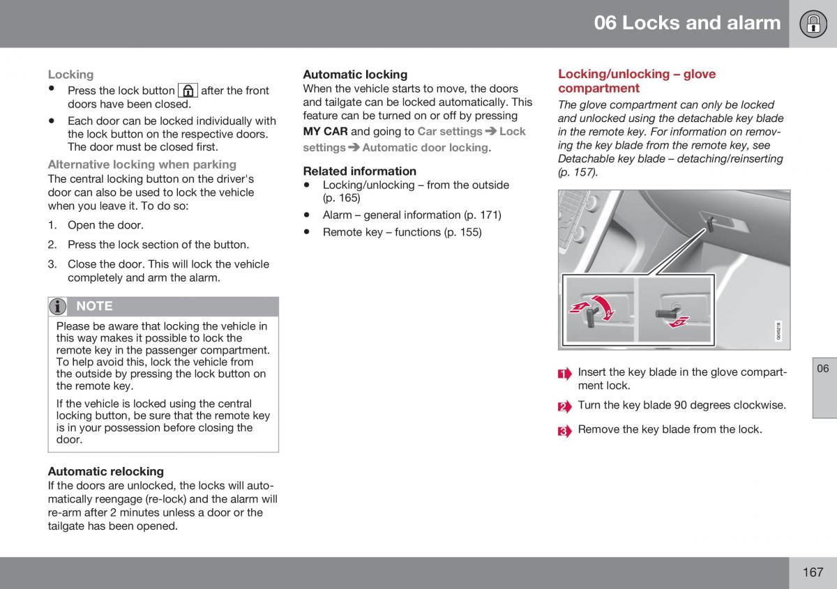 Volvo XC70 Cross Country II 2 owners manual / page 169