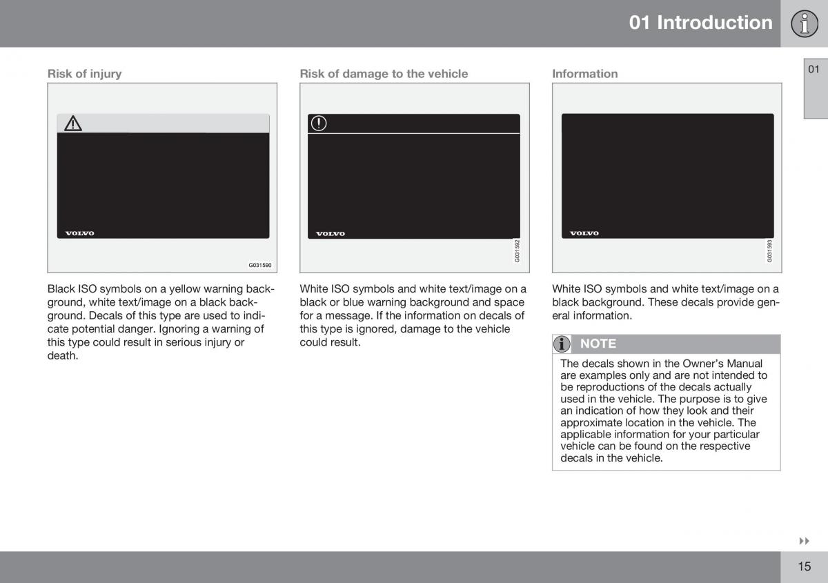 Volvo XC70 Cross Country II 2 owners manual / page 17