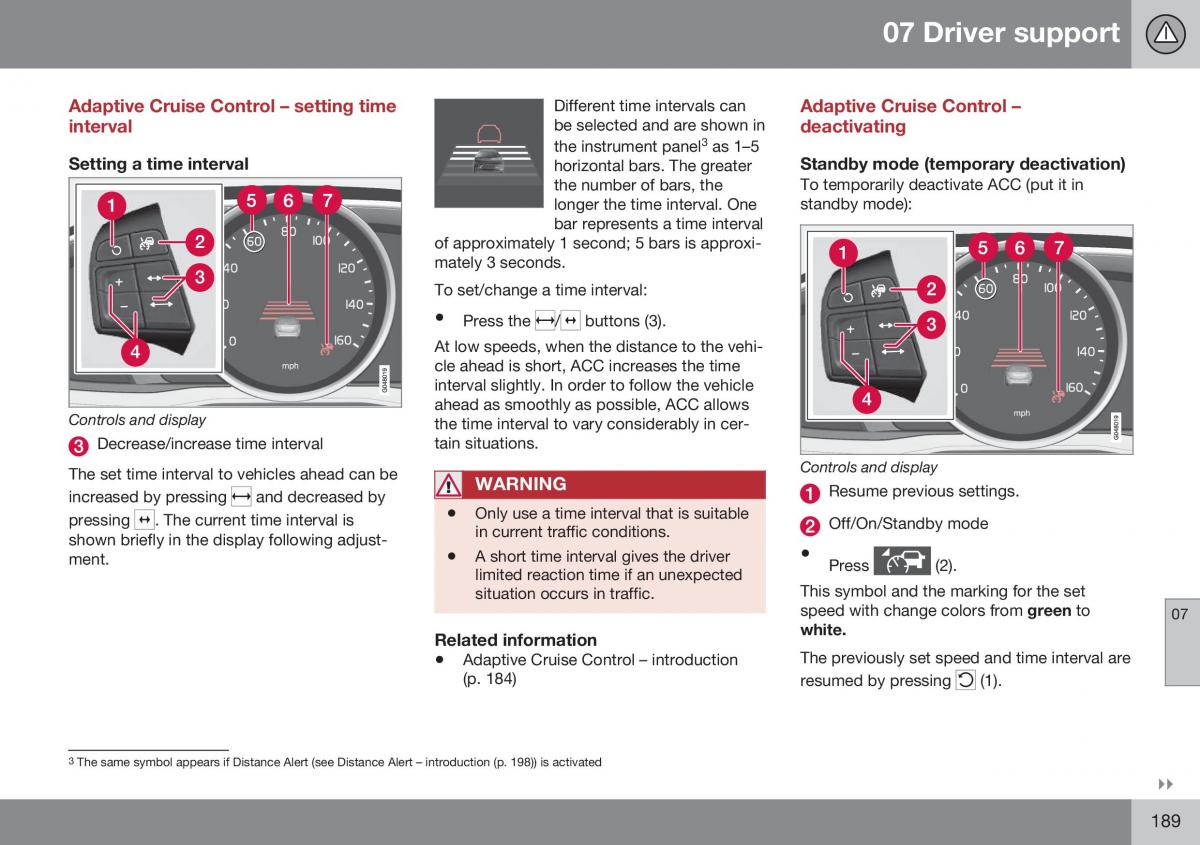 Volvo XC70 Cross Country II 2 owners manual / page 191