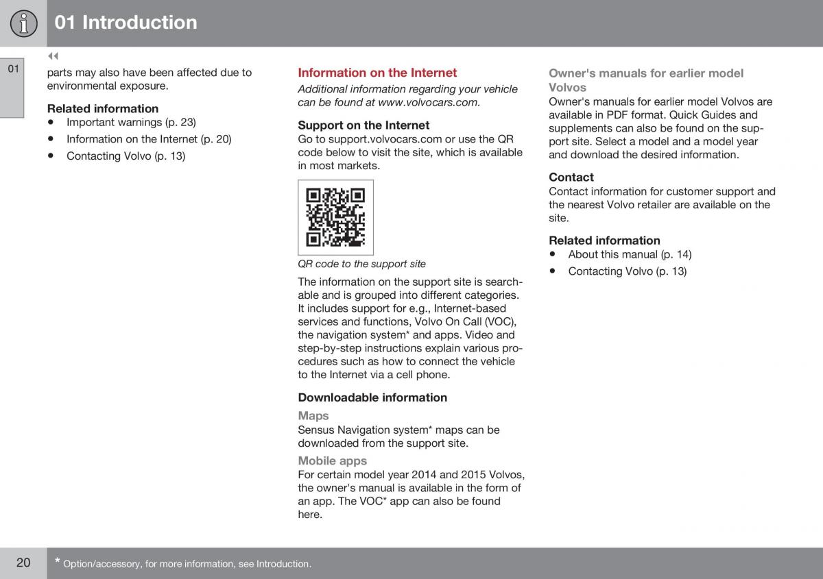 Volvo XC70 Cross Country II 2 owners manual / page 22