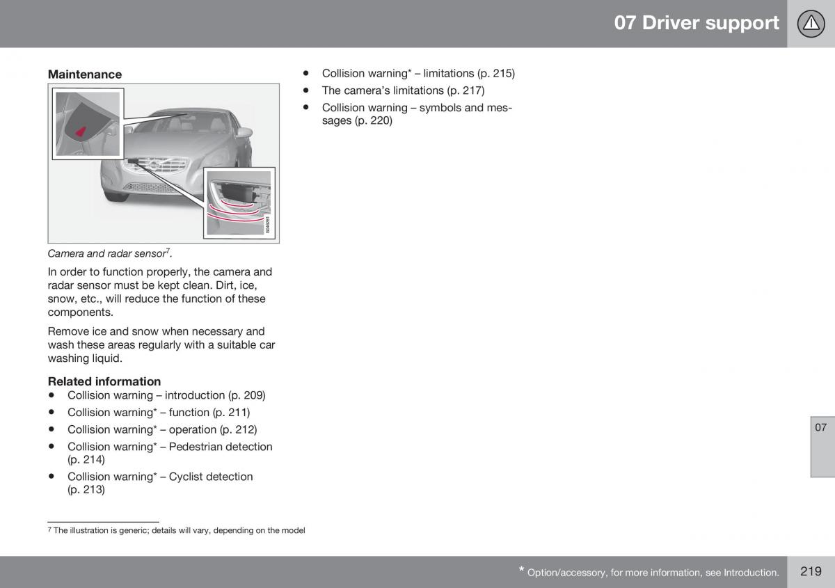 Volvo XC70 Cross Country II 2 owners manual / page 221