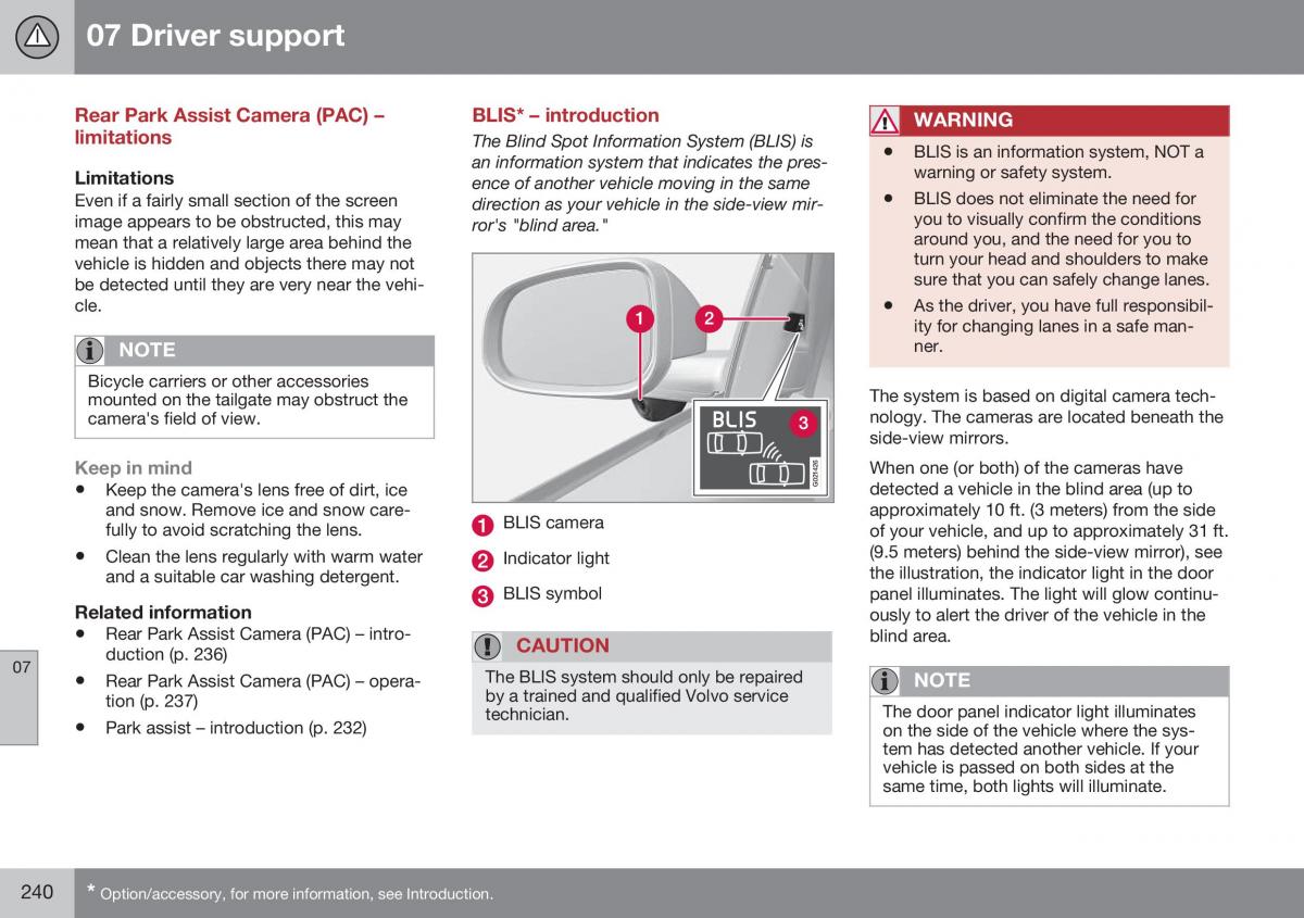 Volvo XC70 Cross Country II 2 owners manual / page 242