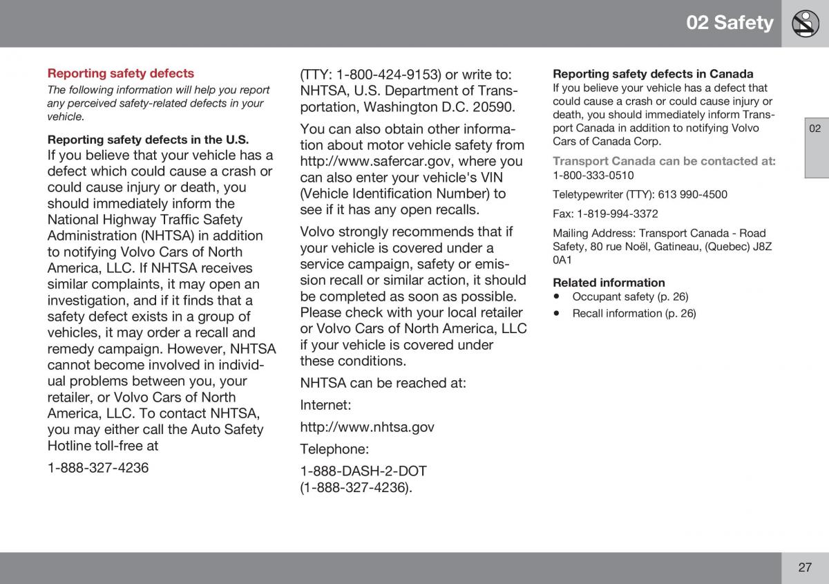 Volvo XC70 Cross Country II 2 owners manual / page 29