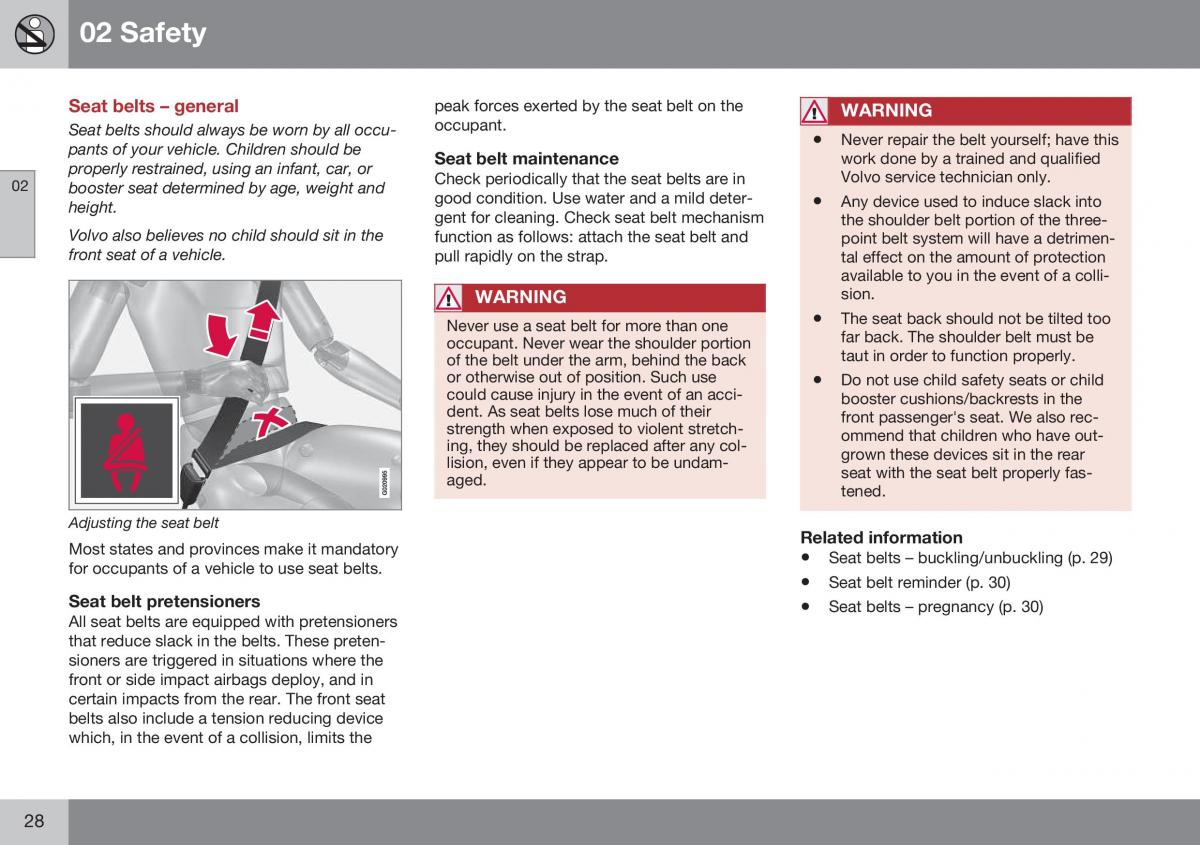 Volvo XC70 Cross Country II 2 owners manual / page 30