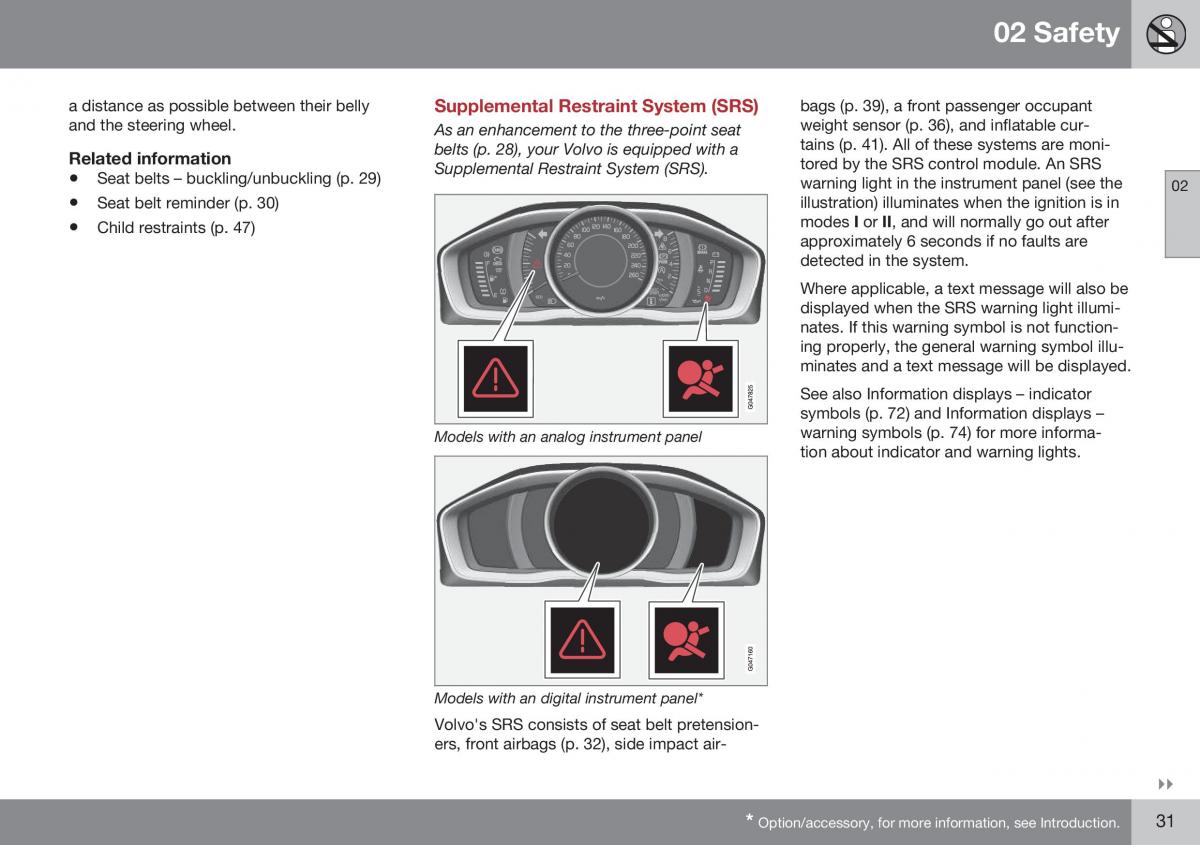 Volvo XC70 Cross Country II 2 owners manual / page 33