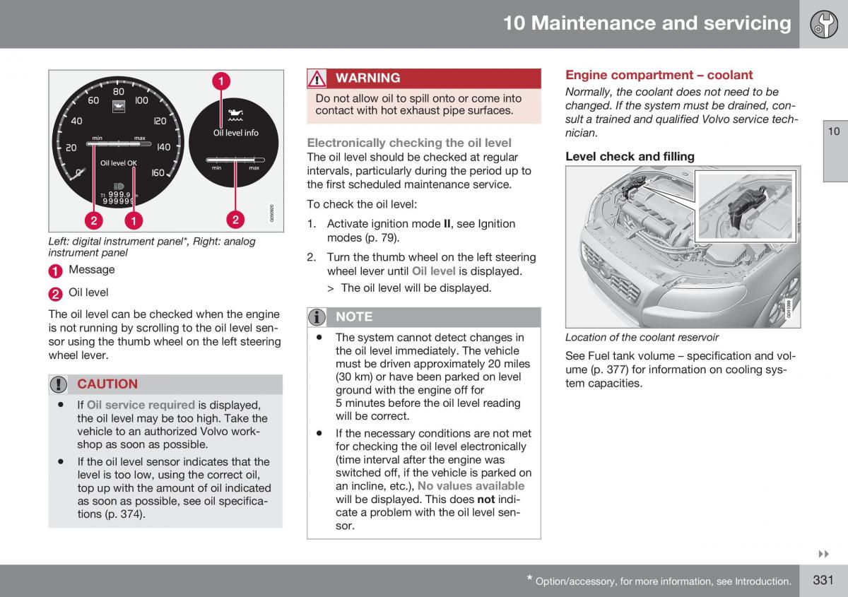 Volvo XC70 Cross Country II 2 owners manual / page 333